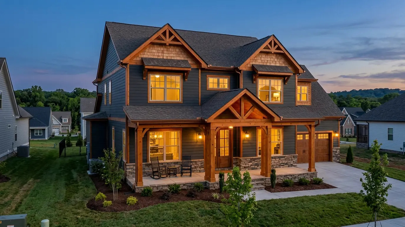 A Tennessee home with custom carpentry in Mt. Juliet