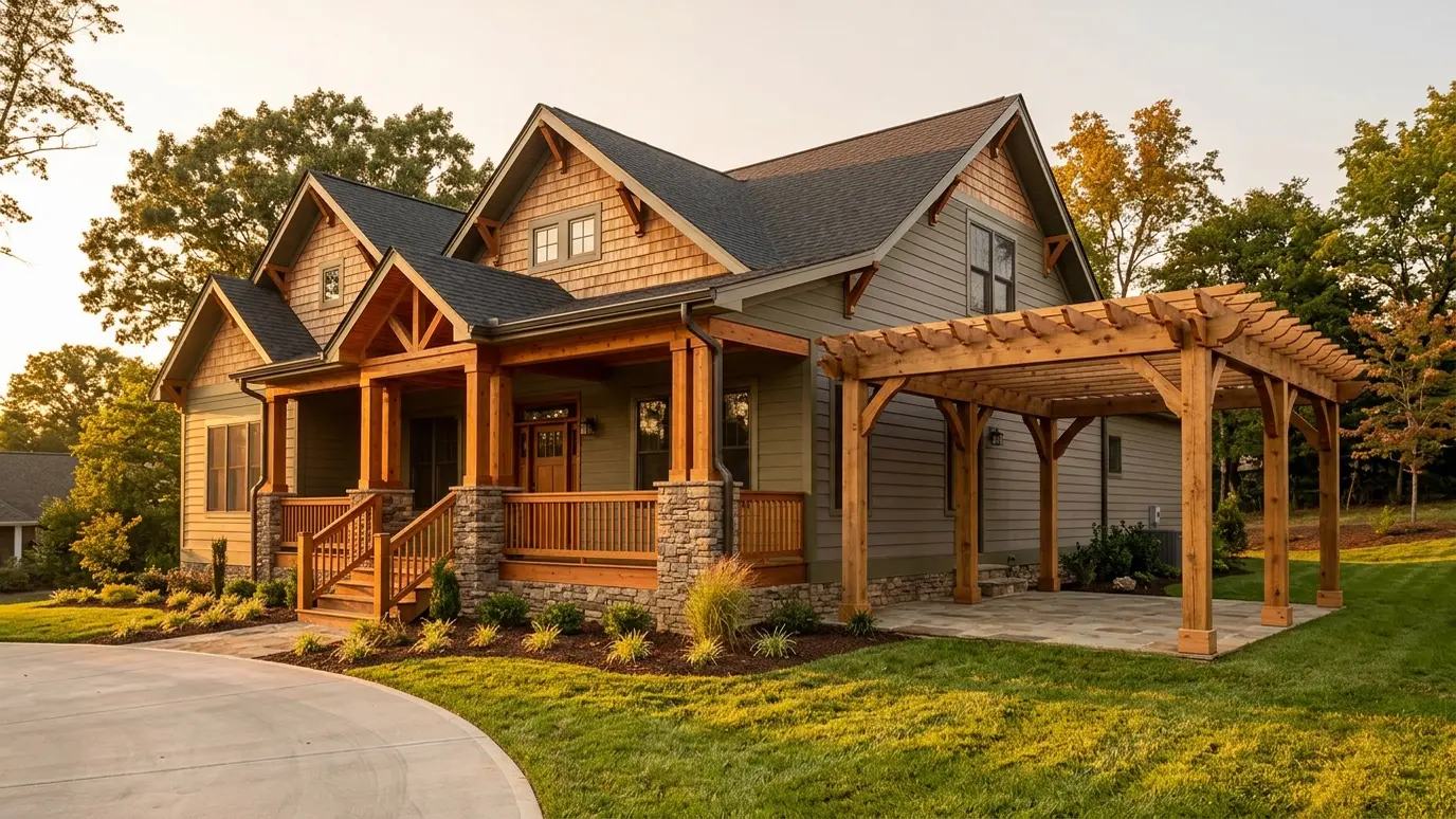A Tennessee home with custom carpentry in Nolensville