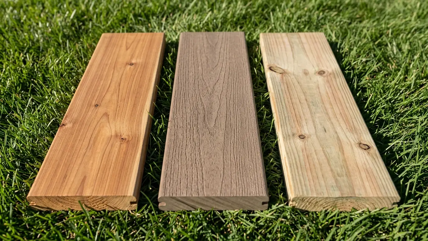 Deck Materials Compared: Cedar, Treated Pine and Composite | Music City Carpenter Deck Materials Compared: Cedar, Treated Pine and Composite