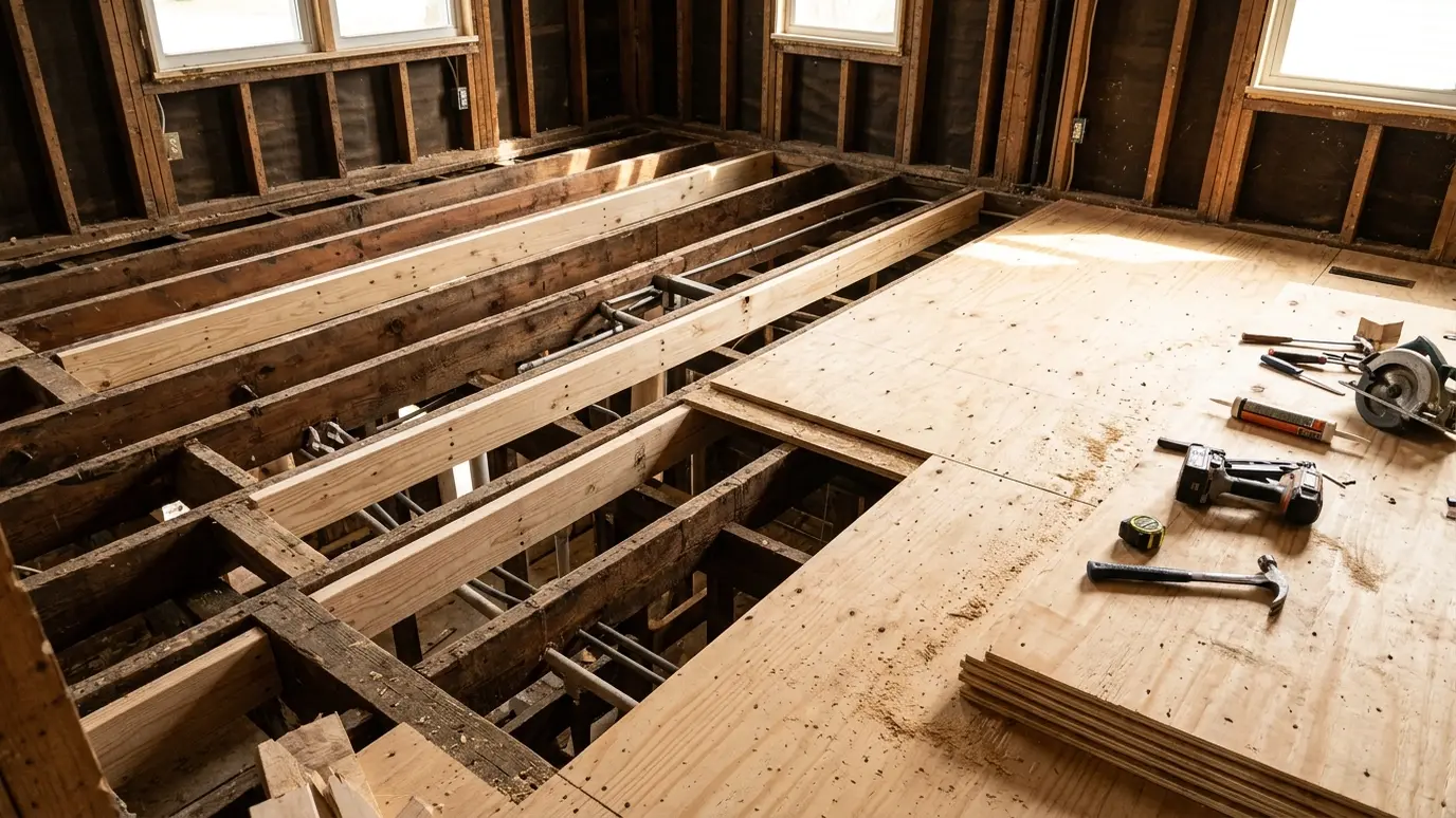 Floor Framing and Subfloor Repair in Nashville and Middle Tennessee