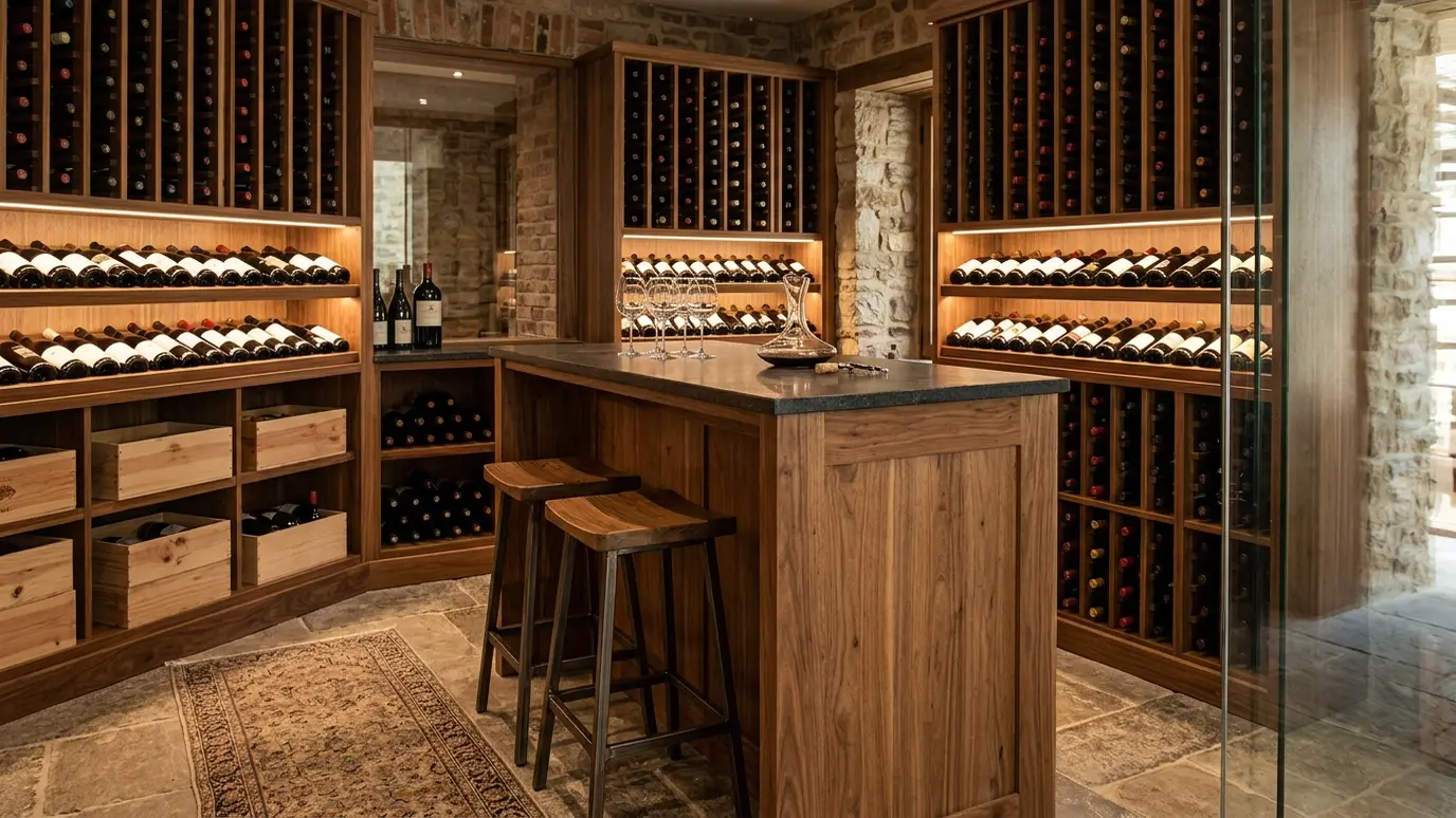 Wine Rooms and Home Bars in Nashville and Middle Tennessee